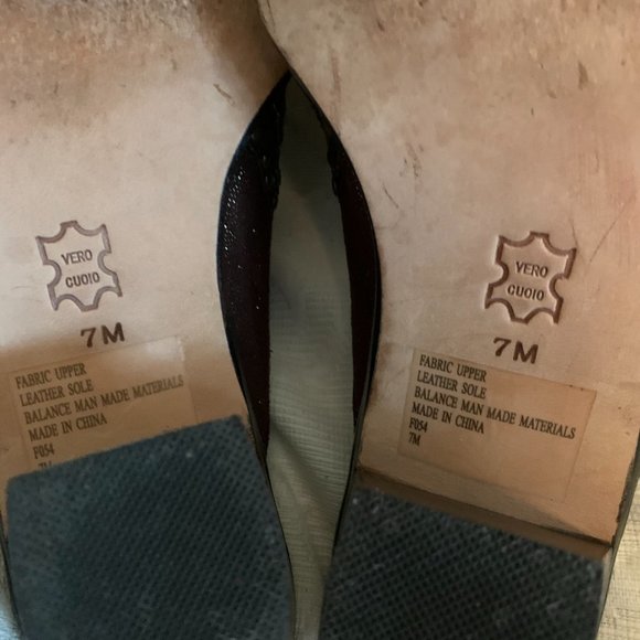 Kathy Van Zeeland Chocolate Studded Glitter Mules - Picture 7 of 11